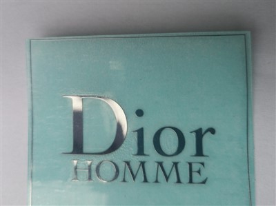 Autocollant de logo nickel de parfum